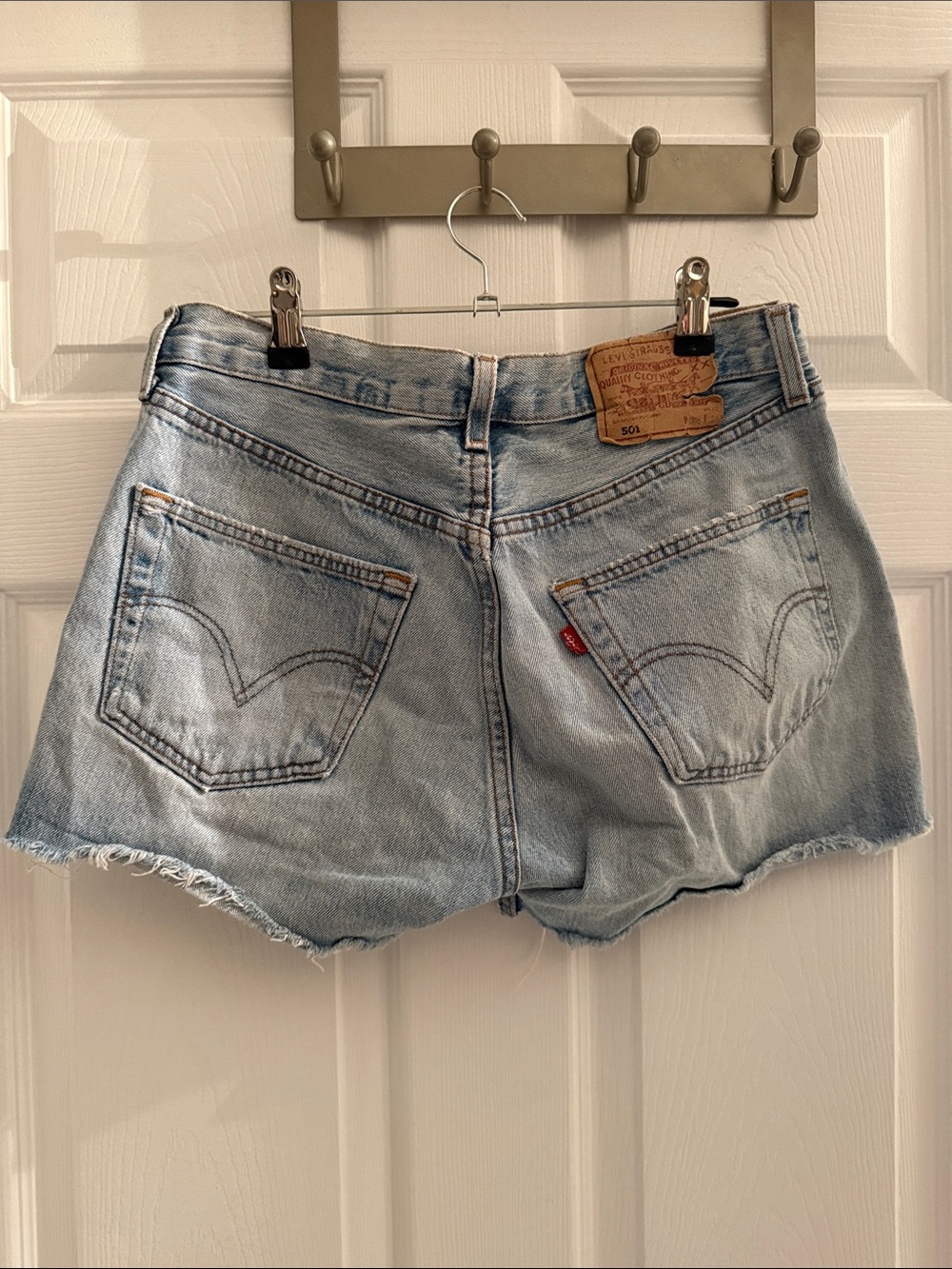Levi's Women's Light Wash 501 shorts